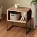  side table night table rack wooden wood iron .. living bota knee k simple modern natural Northern Europe 51317