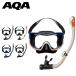 AQAe- кий e- маска & snorkel воздуховод "snorkel" Mebius свет &sa Mead lai специальный 2 позиций комплект мужской подводное плавание KZ-9074N