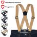  кошка pohs соответствует треугольник крюк тип ткань резина X type подтяжки Suspender одноцветный solid kalabina швейная резинка резиновый большой толстый эластичность формальный casual 