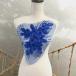  жезл Leotard узор костюм цветок королевский синий гонки узор Mai шт. костюм Dance наряд украшен блестками бисер имеется 