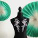  узор гонки фиолетовый цветок узор роза рисунок вышивка пара Leotard ручная работа детали художественная гимнастика жезл узор бальные танцы ручная работа рукоделие лиловый 