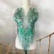  жезл Leotard узор украшен блестками бисер имеется костюм цветок зеленый гонки узор цветок узор 