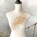  узор гонки гонки узор цветок Gold Leotard узор жезл узор наряд бальные танцы балет костюм костюм художественная гимнастика бисер имеется украшен блестками узор 