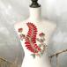  rose узор гонки Vintage leaf узор цветок узор вышивка chu-ru ручная работа красный красный оборудование орнамент ручная работа детали узор гонки костюм материал узор 