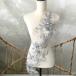  жезл Leotard узор костюм цветок серебряный гонки узор балет костюм бальные танцы 