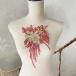  Leotard жезл узор роза костюм узор rose гонки узор . цветок вышивка узор балет костюм наряд Dance красный красный Gold оборудование орнамент 