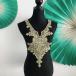  воротник гонки Gold гонки воротник золотой цвет Vintage воротник узор elegant установка воротник гонки танцевальный костюм воротник материалы материал Leotard жезл узор балет Dance 