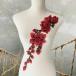  жезл Leotard костюм узор роза цветок узор вышивка узор Berry Dance бальные танцы балет костюм оборудование орнамент наряд Leotard узор красный 