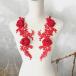  жезл Leotard узор цветок костюм красный красный гонки узор балет костюм художественная гимнастика гонки узор гонки выше like