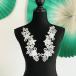  жезл Leotard узор костюм цветок белый наряд гонки узор балет костюм оборудование орнамент Stone имеется художественная гимнастика Mai шт. костюм 