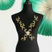  Gold Leotard жезл узор ne Klein стразы ne Klein узор нашивка утюг для приклеивание костюм Leotard узор балет костюм 