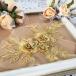  узор Leotard жезл костюм Gold гонки узор 