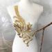  украшен блестками узор костюм жезл Leotard Gold chu-ru узор цветочный принт свадебный ручная работа костюм балет костюм 