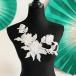  узор роза узор гонки белый цельный . Leotard узор Dance детали оборудование орнамент костюм Dance бальные танцы высокий chi Dance жезл узор белый 