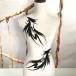 [ outlet ] Leotard костюм узор утюг для чёрный балет костюм нашивка черный приклеивание выше like волна ... способ Mai шт. костюм stage костюм танцевальный костюм 