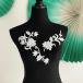  узор костюм цветок гонки узор утюг для Leotard узор жезл наряд художественная гимнастика балет костюм stage костюм танцевальный костюм бальные танцы f белый 