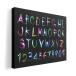  art panel . picture decoration is possible to choose size A1 A2 A3 A4 A5 6. cut . square 33 square 45 000026 cool alphabet colorful black 