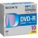 Sony DVD-R 4.7GB ǡ 16®б 顼Mixץ󥿥֥ 10ѥå 10DMR47HPXH