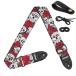[Amumu] акустический, электрический, основа гитара для rose Skull гитара ремешок - красный 