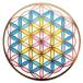  цветок ob жизнь витражное стекло стиль орнамент 80mm (non hole) оригинал flower of life жизнь. цветок 