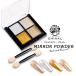  нейл-арт зеркало пудра 4 цвет Palette все 6 вид ногти ногти пудра Gold серебряный 