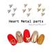  Heart metal детали каждый 10 штук meruti Heart Nailparts собственный ногти гель ногти Корея ногти 