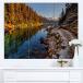 Design Art Placid Lake Between Mountains  ȥ Хץ 36x28-3ѥͥ