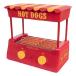 Nostalgia HDR8RY Hot Dog Warmer 8 Regular Sized, 4 Foot Long and 6 Bun Capacity, Stainless Steel Rollers, Perfect For Breakfast Sausages, Brats, Taqui