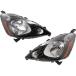 For Honda Fit Headlight Assembly 2012 2013 2014 Pair Driver and Passenger Side w/Sport Package For HO2502146 | 33150-TK6-A51