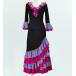  flamenco rose &amp; polka dot frill setup black × blue free size 2348bblf