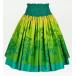  хула двойной двусторонний юбка пау 73cm длина зеленый 2526