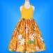  hula dance Kei ki( Junior ) halter-neck long MM dress orange M size cw36