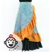  Kids фламенко наматывать юбка rose × полька-дот голубой × orange 120*140 размер FMSp-6