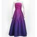 fla платье [S*M*L размер ] длинный длина лиловый × темный лиловый J2750pudpu