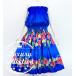  хула юбка пау &amp; tube top комплект гибискус & плюмерия голубой J3090bl