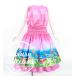  хула двойной юбка пау &amp; tube top комплект Hawaiian цветок & море J3196-2