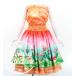  хула двойной юбка пау &amp; tube top комплект Hawaiian цветок & море J3196-3