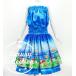  хула двойной юбка пау &amp; tube top комплект Hawaiian цветок & море J3196-7