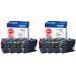 �u���U�[ ���� �C���N�J�[�g���b�W �����p4�F�p�b�N�~2�Z�b�g LC3111-4PK-2SET brother �v�����^�[�C���N