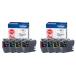 �u���U�[ ���� �C���N�J�[�g���b�W �����p4�F�p�b�N�~2�Z�b�g LC411-4PK-2SET brother �v�����^�[�C���N