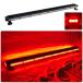  срочный машина для красный цвет лампа 12V 24V[123cm]LED указатель поворота балка модель [ красный ]COB chip прикуриватель источник питания мощный магнит WB8236-8S flash сигнальный фонарь 