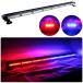  Ame pato specification 12V 24V[123cm]LED указатель поворота балка модель [ красный & голубой ] COB chip прикуриватель источник питания мощный магнит WB8236-8Spa карты стробоскоп сигнальный фонарь 