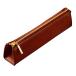 [amte trout ] pen case triangle Tochigi leather original leather made in Japan triangle shape fountain pen slim leather leather hand made PC-021 R Brown 