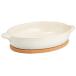 KINTO ( gold to-) gratin plate .... oval gratin white 23078