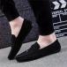  мужской туфли без застежки бизнес обувь Loafer замша кожа обувь casual ходьба . скользить мужской бизнес кожа обувь потертость . скользить War gold 