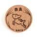  Nara. souvenir circle cork Coaster runs deer approximately 82×4mm[.. packet correspondence ]