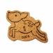  пробка производства .... Coaster едет олень 12.5×8.5×0.3cm Nara. сувенир "Enchante" labo