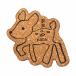  Nara. souvenir .... cork Coaster .. deer approximately 11.5×9.5×0.3cm[.. packet correspondence ]