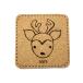  пробка производства 4 угол Coaster олень правильный поверхность 82×82×4.5mm Nara. сувенир "Enchante" labo