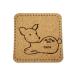  Nara. souvenir four angle cork Coaster seat . deer approximately 90×90×4.5mm[.. packet correspondence ]